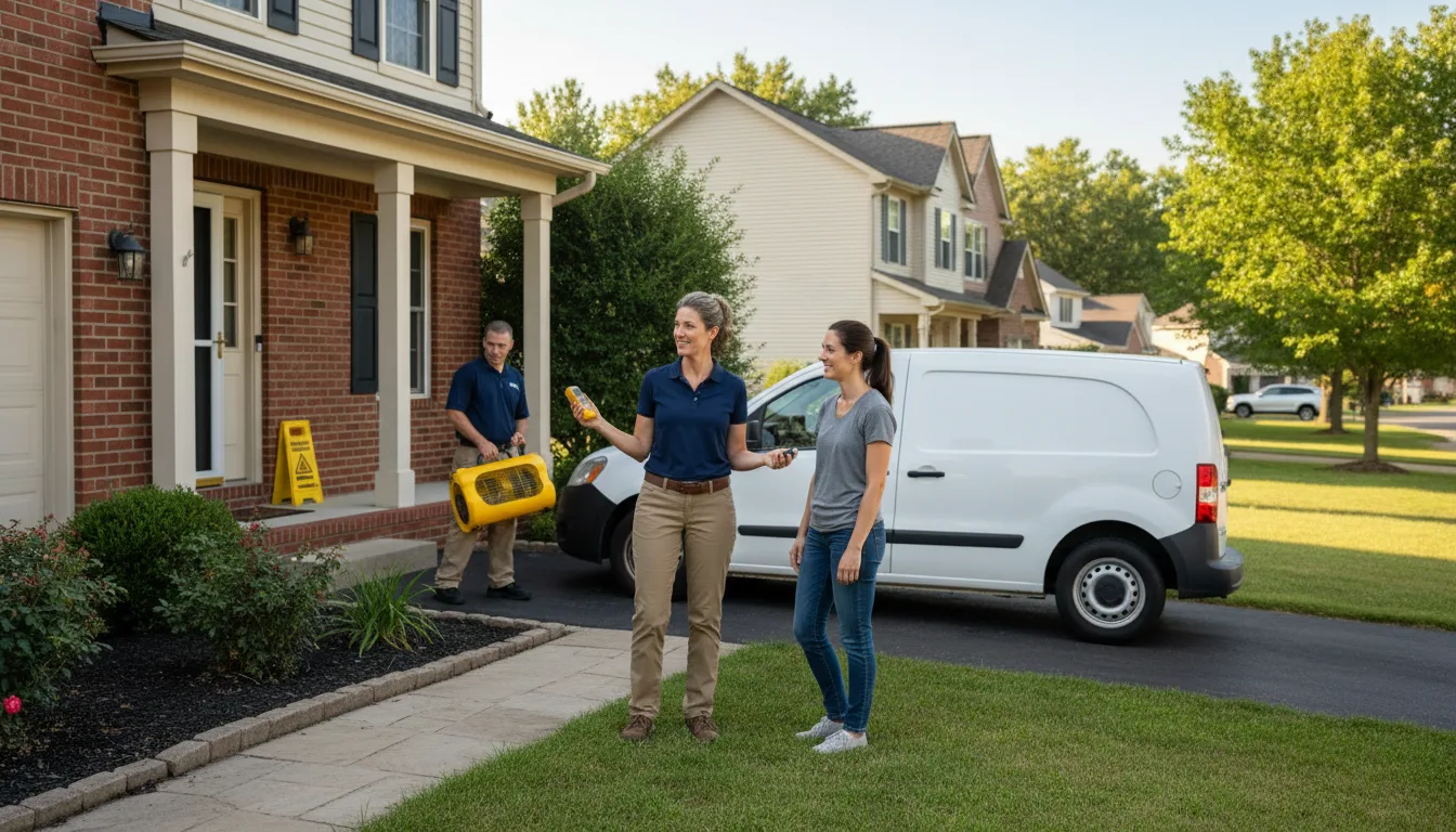 Residential water damage restoration in Arcola, MS